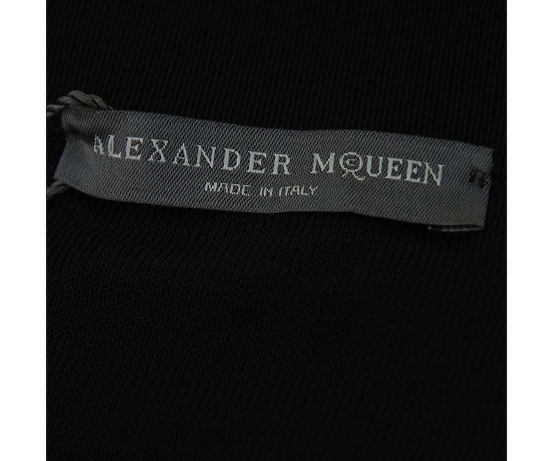Pre-Owned Alexander Mcqueen Women's Patterned Silk Knit Midi Skirt