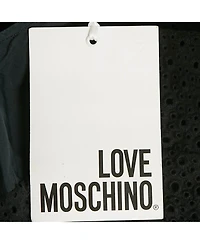 Pre-Owned Love Moschino Women's Black Broderie Anglaise Cotton Mini Dress