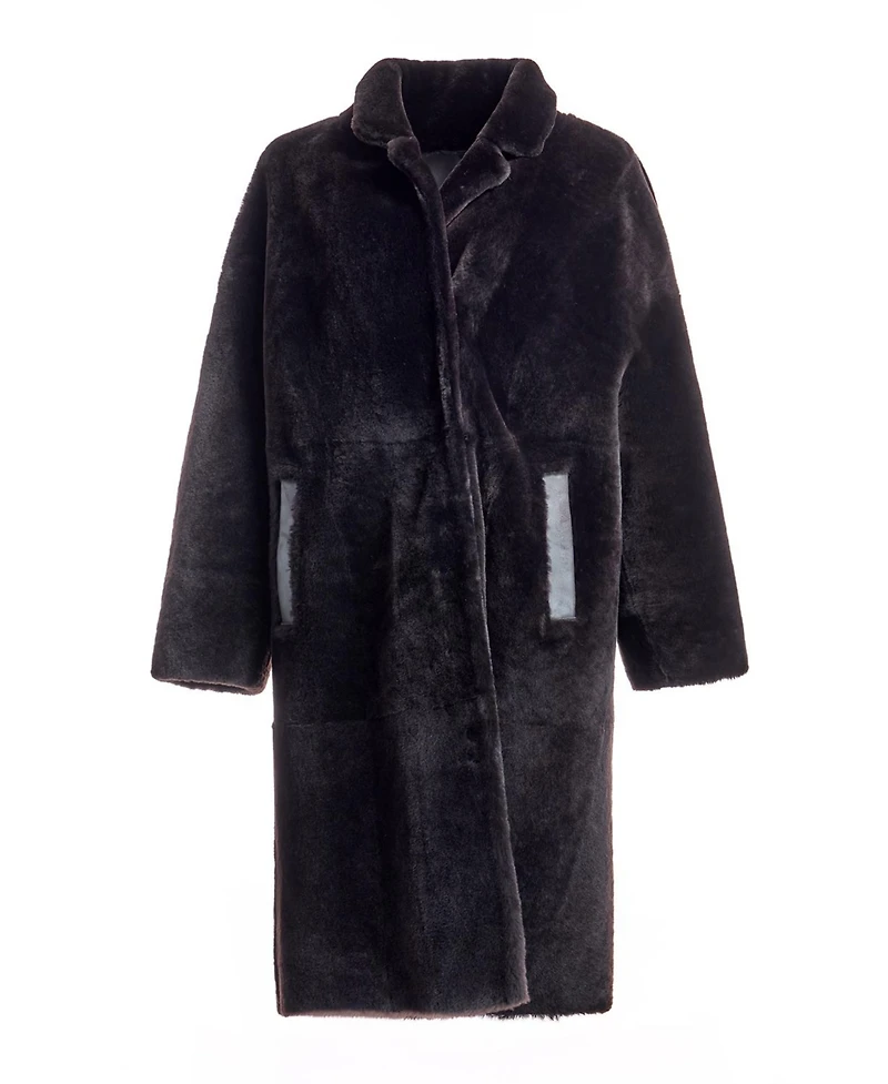 Julia & Stella by Maximilian Women's Shearling Lamb Coat