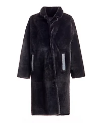 Julia & Stella by Maximilian Women's Shearling Lamb Coat