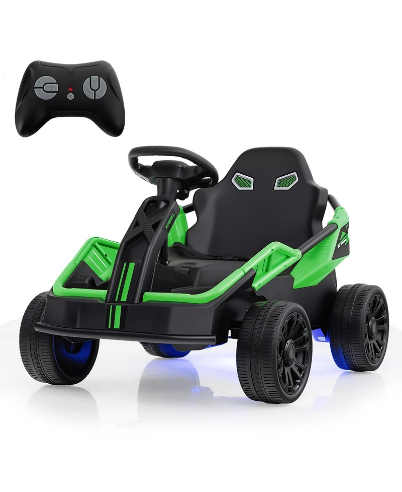Hongge 12V Kids Ride On Utv Car With Remote Control Led Lights And Suspension System