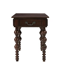 sumyeg Vintage Solid Wood End Table Narrow Sofa Side with Drawer