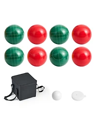 Hongge Bocce Ball Set 107 mm with 8 Resin Balls and Carrying Bag