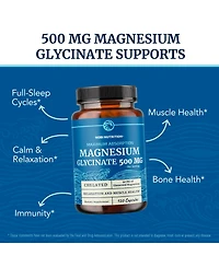 Nobi Nutrition Magnesium Bisglycinate (500mg) Capsules, 120ct