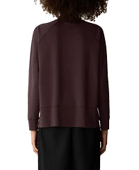 Eileen Fisher Women's Side Slit Detail High Neck Top