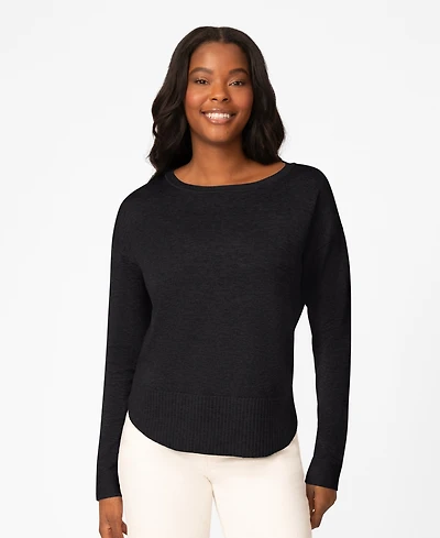 Melissa Paige Women's Round Hem Pull-On Sweater