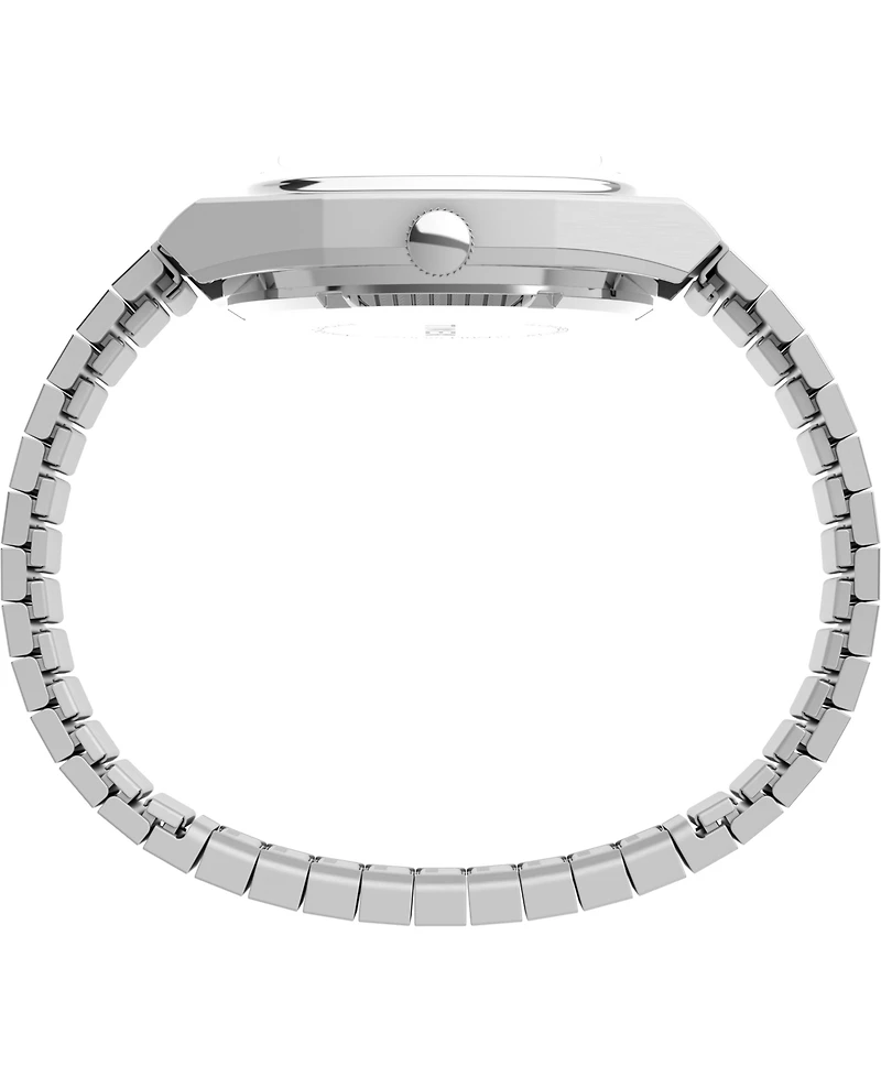 Timex Men's Automatic Silver-Tone Stainless Steel Watch, 34mm