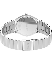 Timex Men's Quartz Digital Silver-Tone Stainless Steel Watch, 38mm