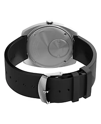 Timex Men's Quartz Analog Black Leather Watch, 37mm