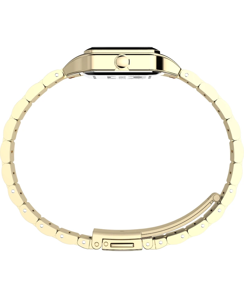 Timex Women's Quartz Analog Gold-Tone Stainless Steel Watch, 23mm