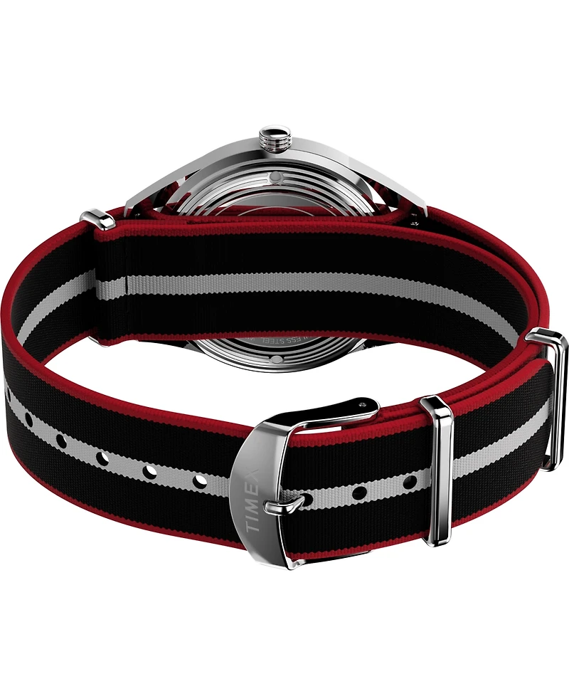 Timex Men's Quartz Analog Black Fabric Watch, 38mm