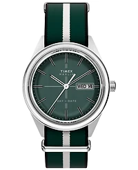 Timex Men's Quartz Analog Green Fabric Watch, 38mm