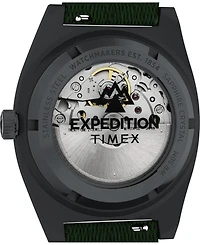 Timex Men's Mechanical Automatic Black eco-conscious Fabric Watch, 39mm