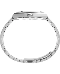Timex Men's Quartz Analog Silver-Tone Stainless Steel Watch, 39mm