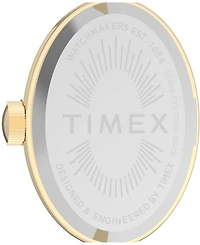Timex Women's Quartz Analog Gold-Tone Stainless Steel Watch, 19mm