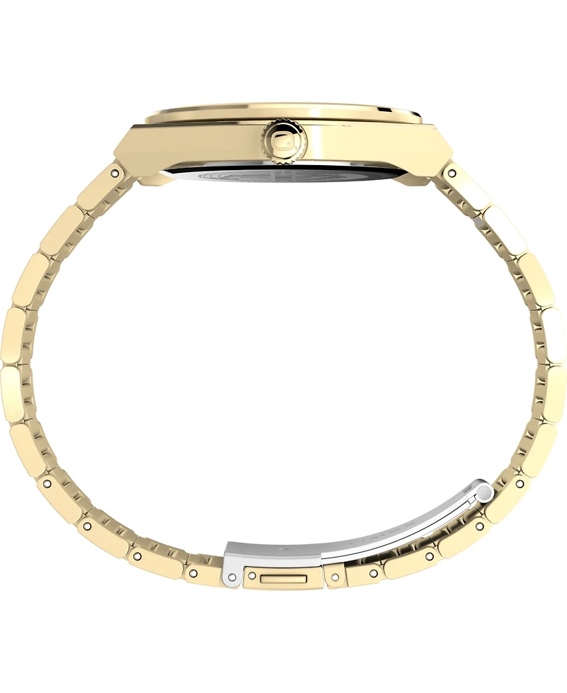 Timex Men's Quartz Analog Gold-Tone Stainless Steel Watch, 39mm