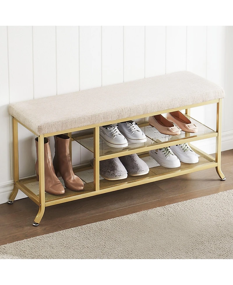 2 Tier Entryway Bench