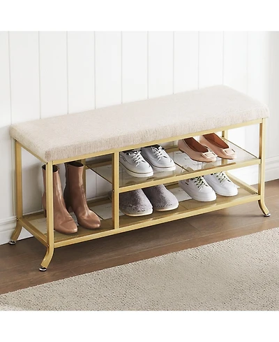 2 Tier Entryway Bench