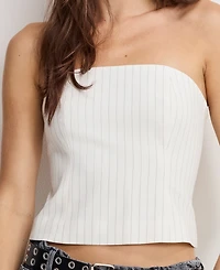 Good American Women's Essential Suiting Strapless Top, Regular and Plus