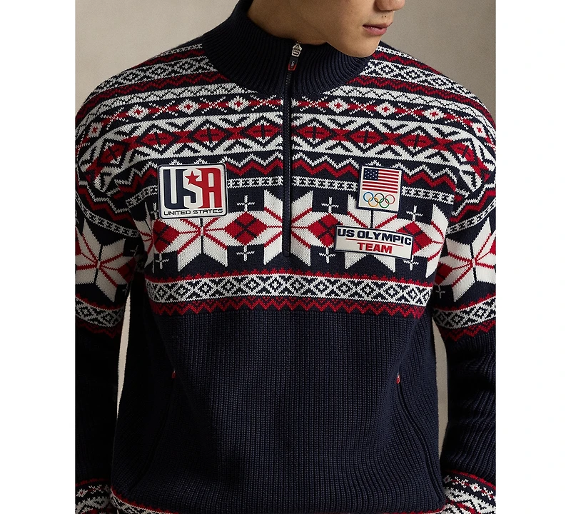 Polo Ralph Lauren Men's Winter Quarter-Zip Sweater