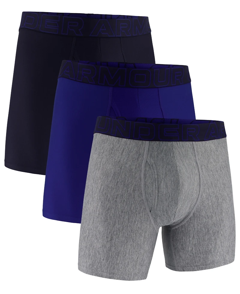 Under Armour Men's Boxerjock Performance Tech 6" Boxer Brief, 3-Pack