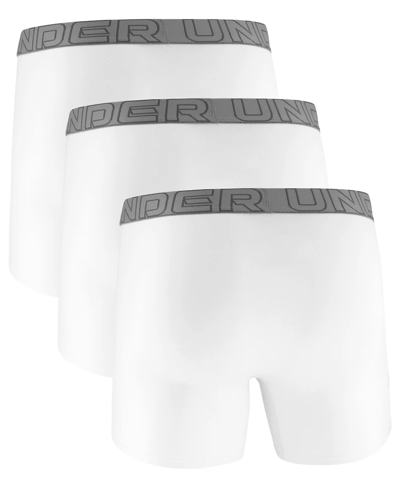 Under Armour Men's Boxerjock Performance 6" Boxer Brief, 3-Pack