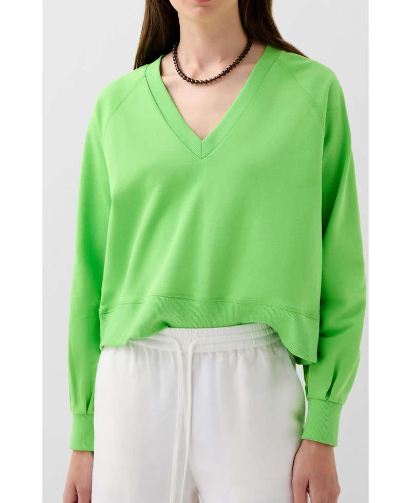 Scalpers Women's Basic V Fade Sweater