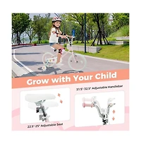 Hongge Inch Kids Bike with Adjustable Training Wheels