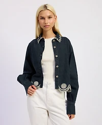 En Saison Women's Natalia Button Front Top