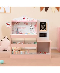 Skonyon Wooden Doctor Playset with 24 Accessories and Storage