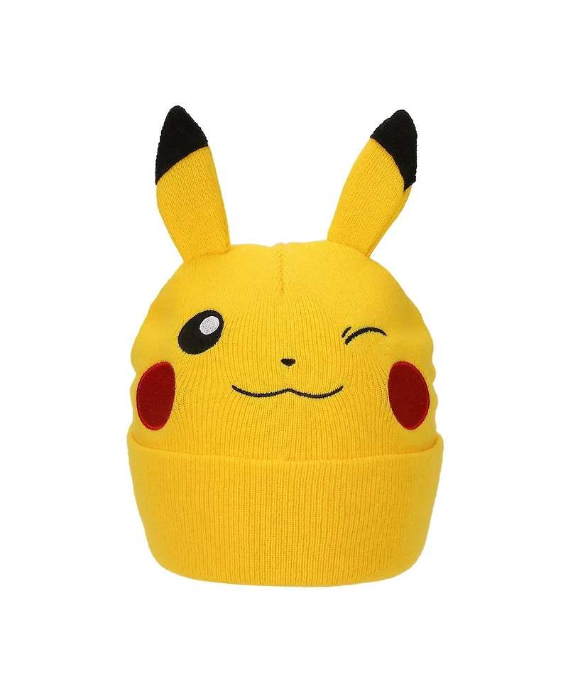 Pokemon Boys Pikachu Youth 2-Piece Knit Beanie & Gloves Set