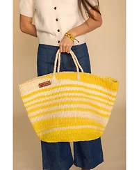 Warmth Handmade Sisal Beach Basket Tote Bag