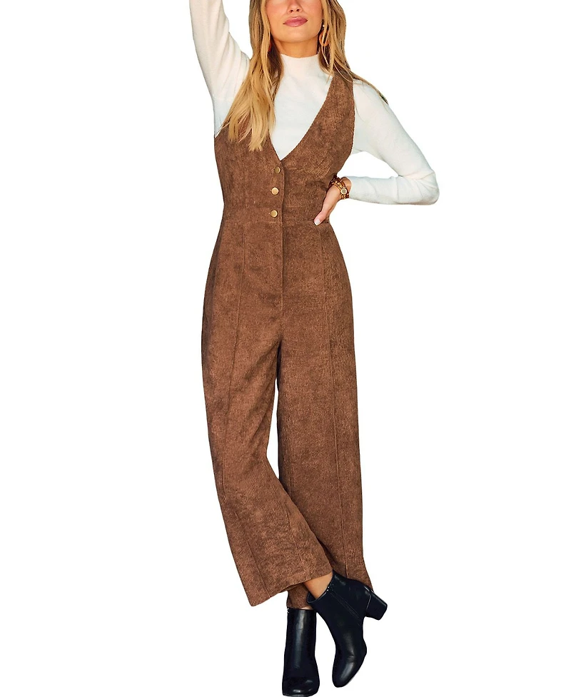 Cupshe Women's Dakota Brown Jumpsuit