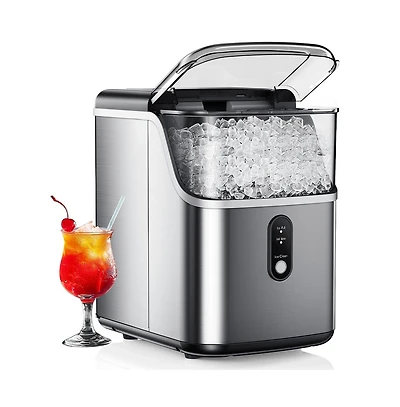 Euhomy 35-lb Ice Per day Nugget/Pebble Ice Maker ( Silver )