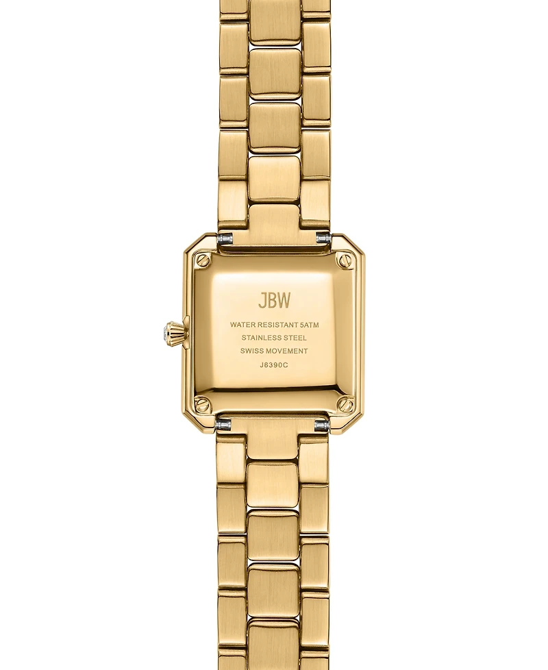 Jbw Arc Crystal Diamond (0.06 ct. t.w.) Swiss Quartz Stainless Steel Watch 23mm