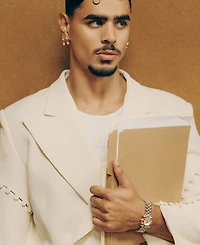 Jbw Men's Atmosphere Swiss Quartz Two-Tone 18k Gold-Plated Stainless Steel Watch, 30mm