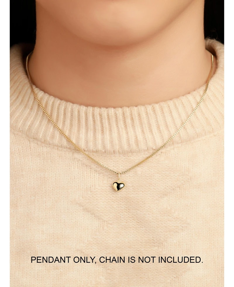 Devata Sweet Heart Pendant in 14K Gold, approx. 0.3 grams.