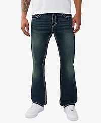 True Religion Men's Ricky Straight Super T Flap Jeans