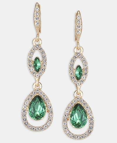 Givenchy Multi-Stone Double Drop Earrings