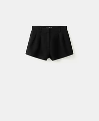 Mango Women's Pleated High-Waist Shorts