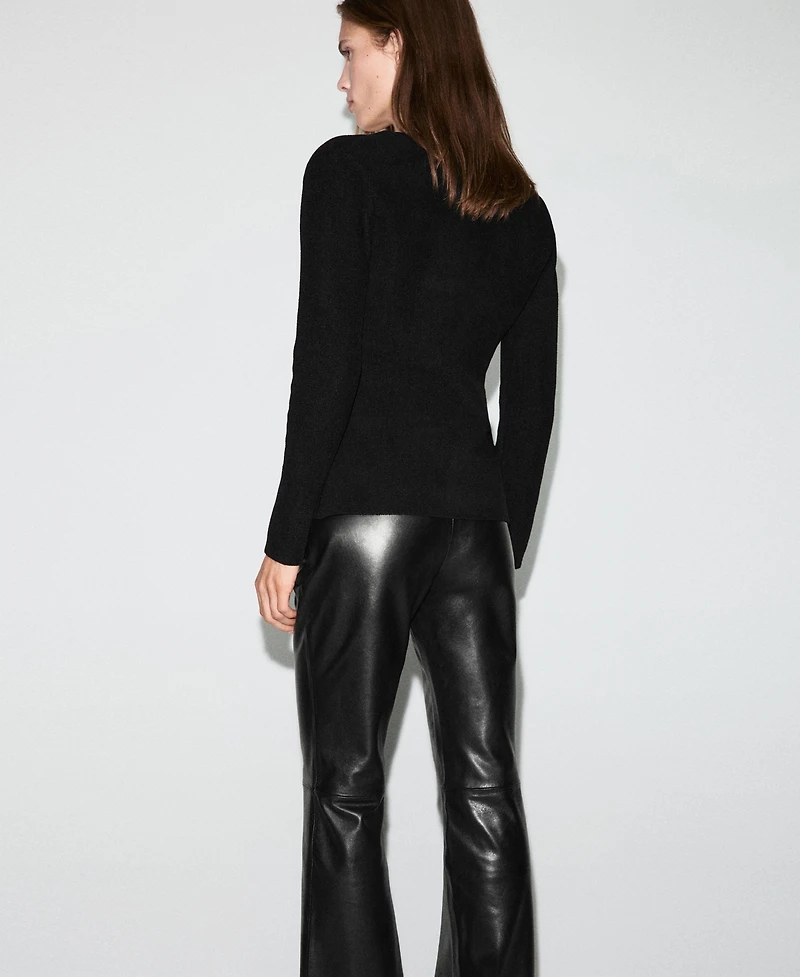 Mango Women's Jewel Button Knitted Cardigan