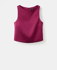 Mango Women's Bows Satin Top