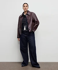 Mango Women's Pockets Faux-Effect Jacket