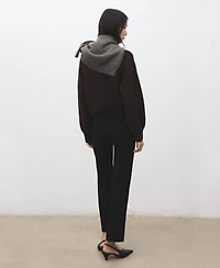 Mango Women's Straight-Cut Crop Pants