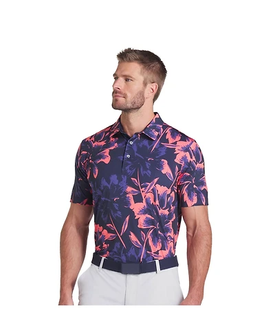 Puma Golf Men's Puma Mattr Broken Flower Golf Polo