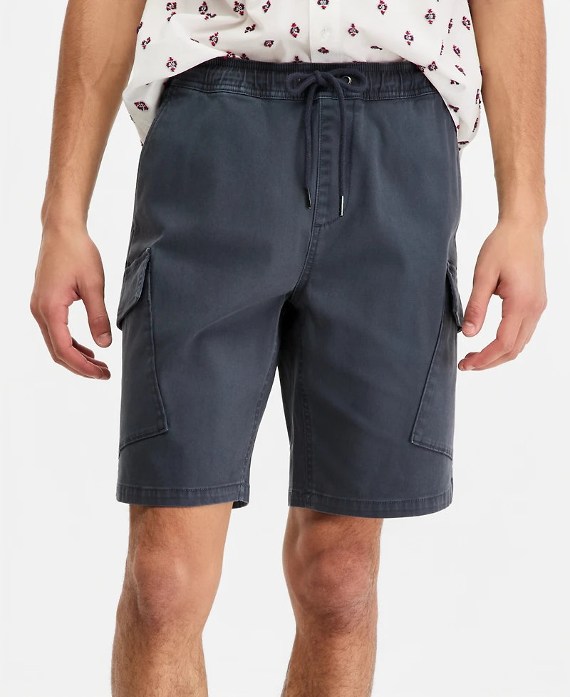Sun + Stone Men's Trevor Cotton-Blend 10" Cargo Shorts, Macy's Exclusive