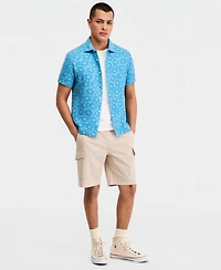 Sun + Stone Men's Cotton Printed Short-Sleeve Button Shirt, Macy's Exclusive
