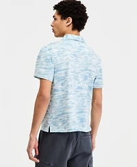 Sun + Stone Men's Cotton Reflection Camo Polo Shirt, Macy's Exclusive