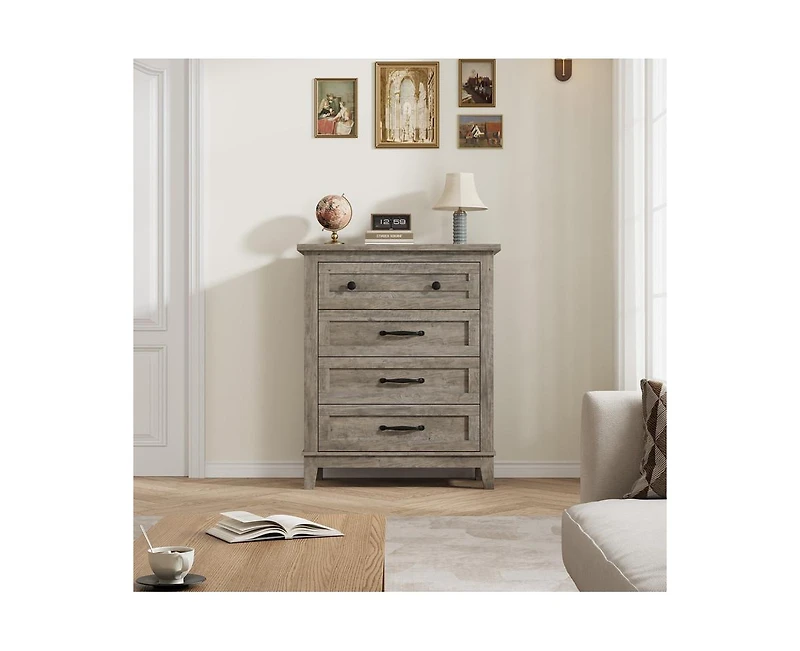 Gaomon 34.8" Tall Vertical Drawer Dresser with Large Storage
