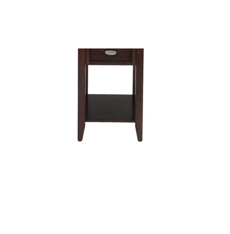 Jofran Merlot Warm Contemporary Chairside Table